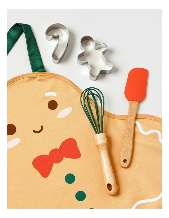 Christmas Kids Baking Set of 5 in Brown image 3