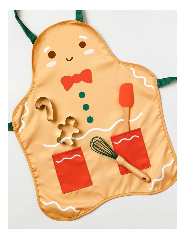 Christmas Kids Baking Set of 5 in Brown image 5