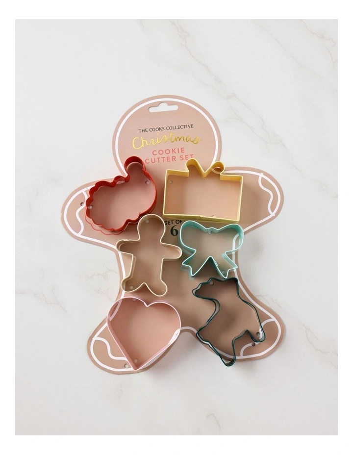 Christmas Cookie Cutter Set of 6 in Multi image 2