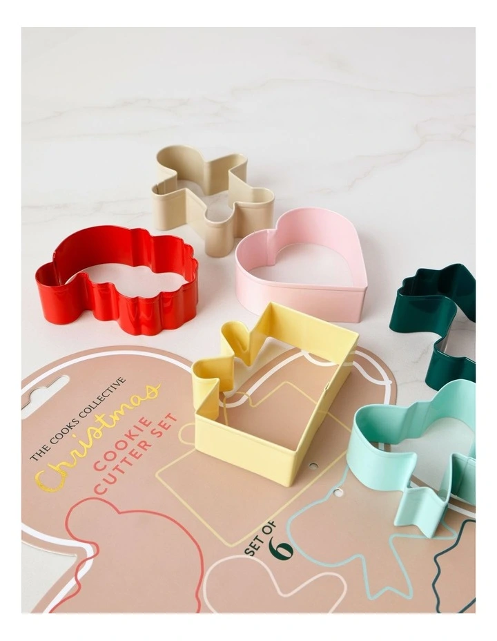 Christmas Cookie Cutter Set of 6 in Multi image 3