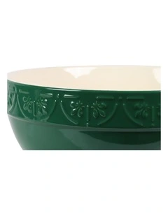 Fluer De Lis Mixing Bowl 29cm Green