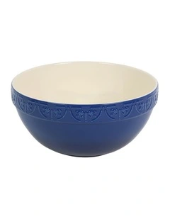 Fleur de Lis Mixing Bowl 26cm Blue