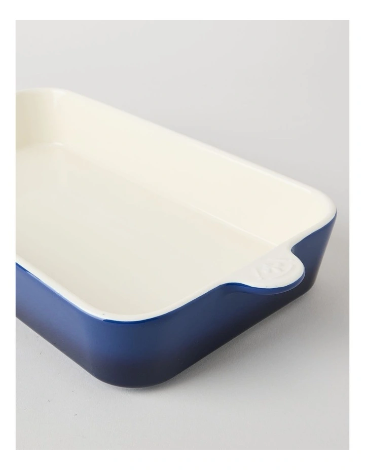 Fluer De Lis Rectangular Baker Blue image 3