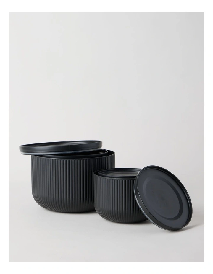 Mixing Bowl 5pc Set in Black image 3