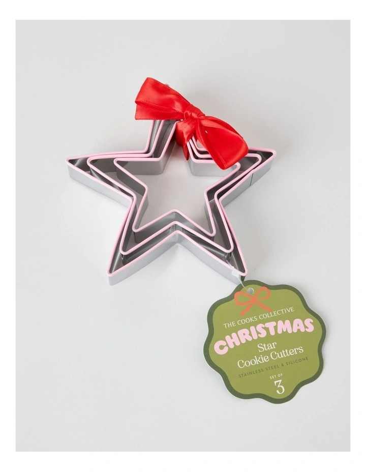 Christmas Star Cookie Cutter Set Of 3 image 1