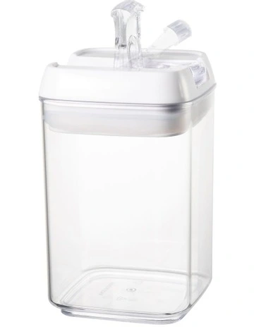Airtight Food Canister 1900ml Set of 2 in White