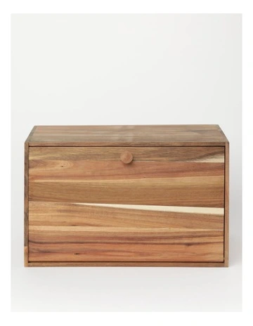 Acacia Wood Bread Bin in Natural