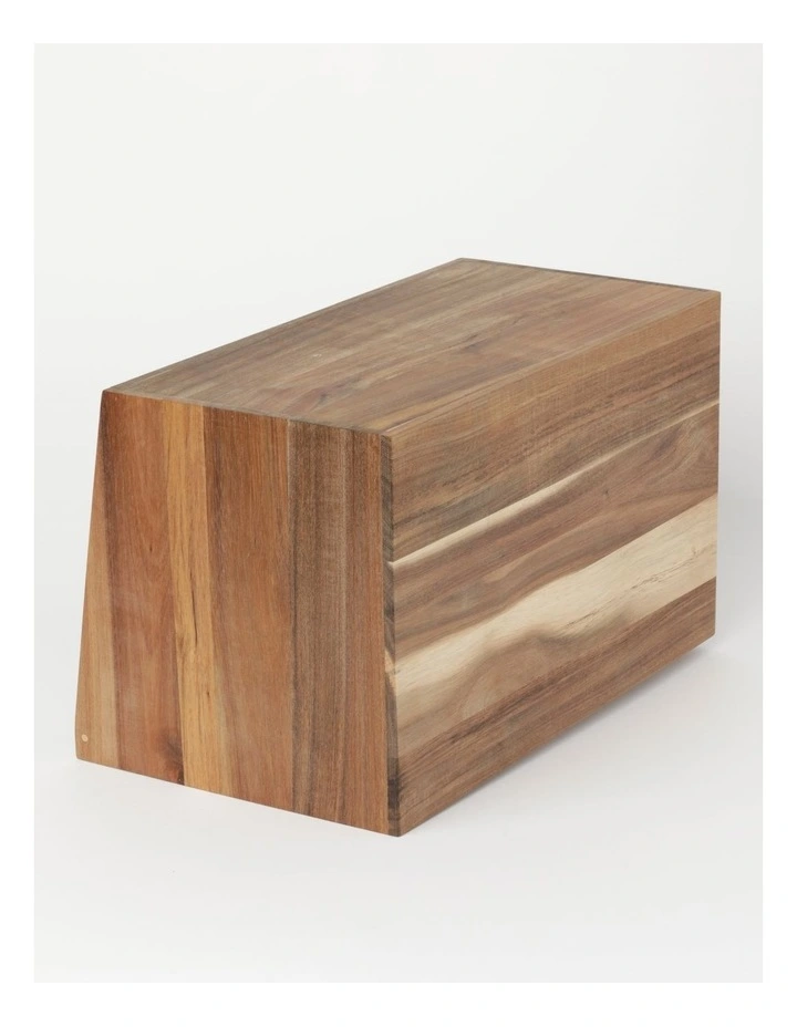 Acacia Wood Bread Bin in Natural image 4