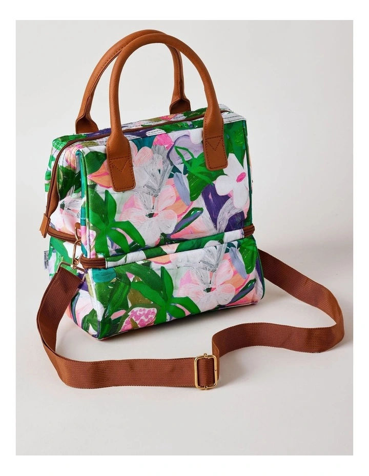 Jungle Funk Double Layer Lunch Bag in Green image 3