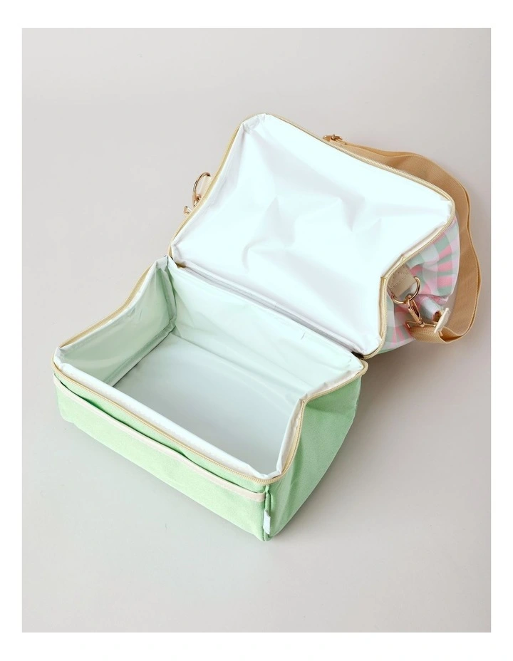 Double Layer Lunch Bag in Pink Gingham image 5