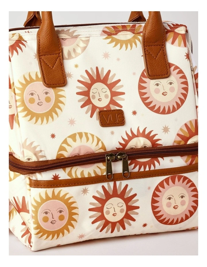 Double Layer Lunch Bag Celestial in Orange image 2