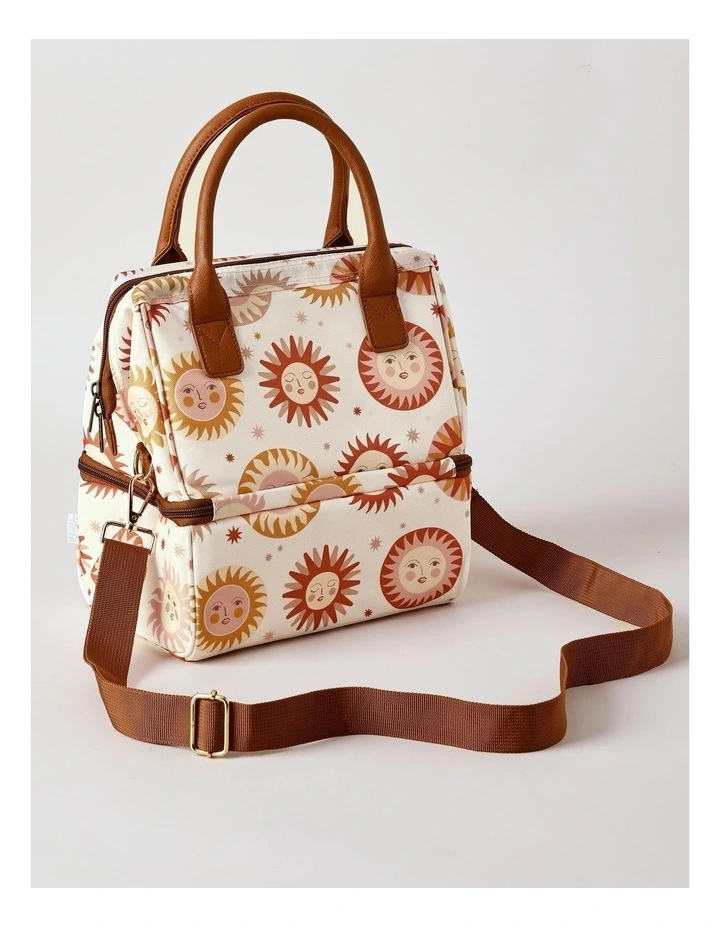 Double Layer Lunch Bag Celestial in Orange image 3
