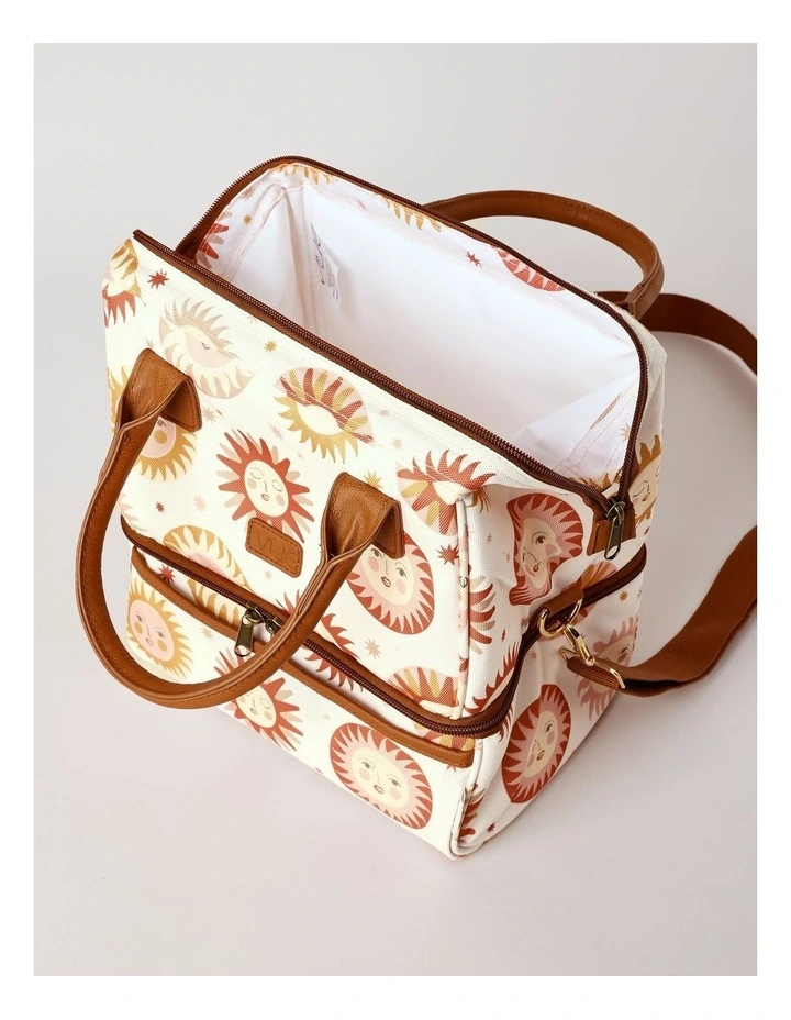 Double Layer Lunch Bag Celestial in Orange image 4