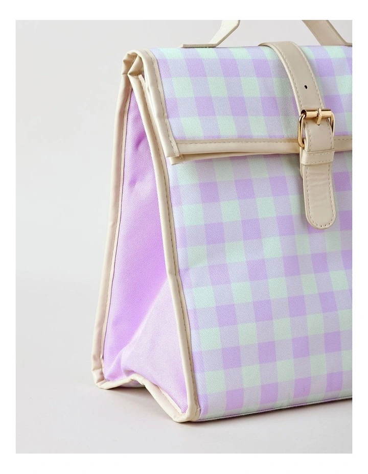 Flap Lunch Bag in Lilac image 2