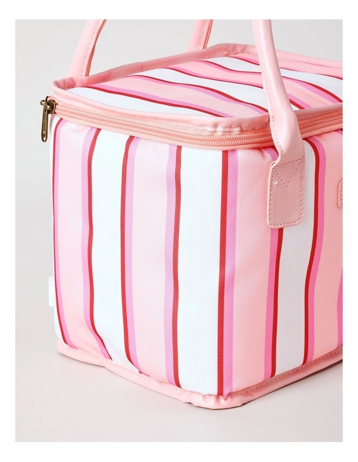 Square Lunch Bag in Pink Stripe image 2