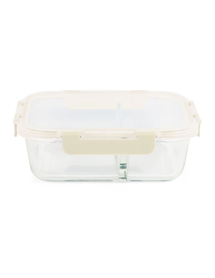 5 Piece Bento Divided Glass Containers 980ml image 2