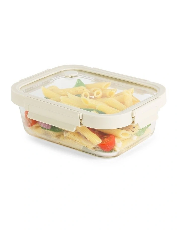5 Piece Locking Glass Lid Container 1050ml Set of 5 image 3