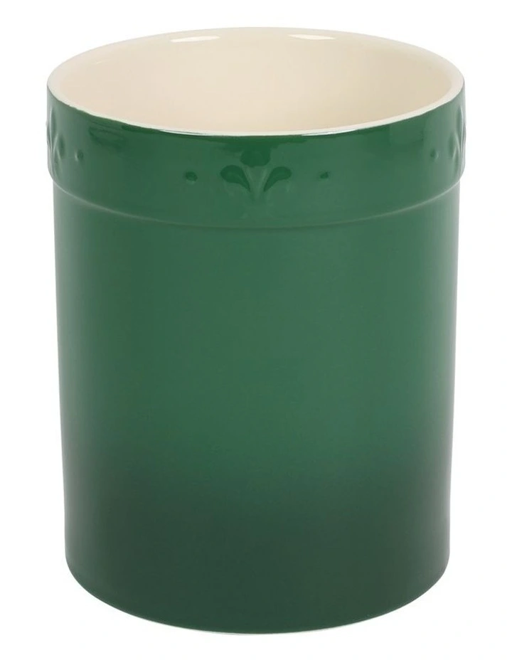 Fleur De Lis Utensil Holder Green image 1