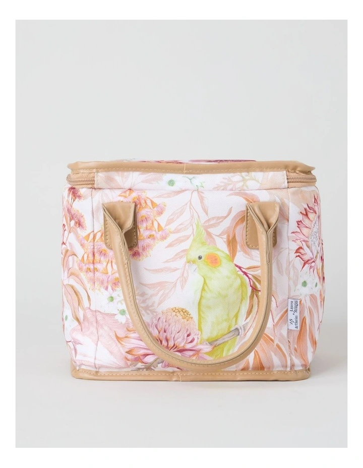 Lauren Stringini Art Series Square Lunch Bag in Cockatiel Print image 3