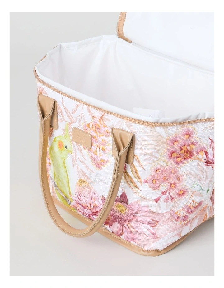 Lauren Stringini Art Series Square Lunch Bag in Cockatiel Print image 4