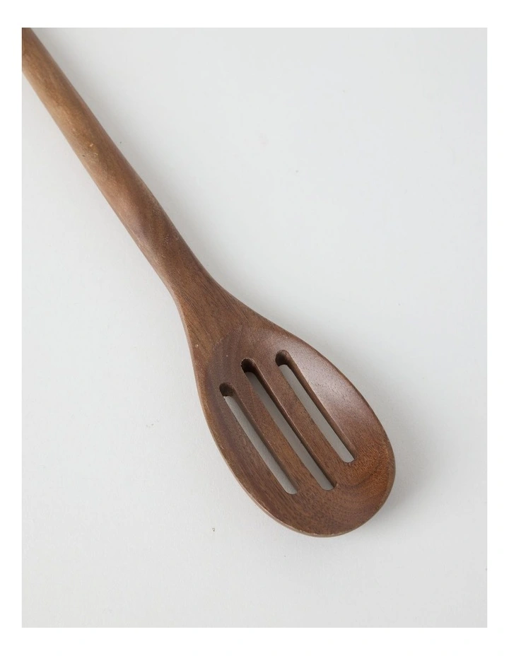 Walnut Slotted Spoon image 2