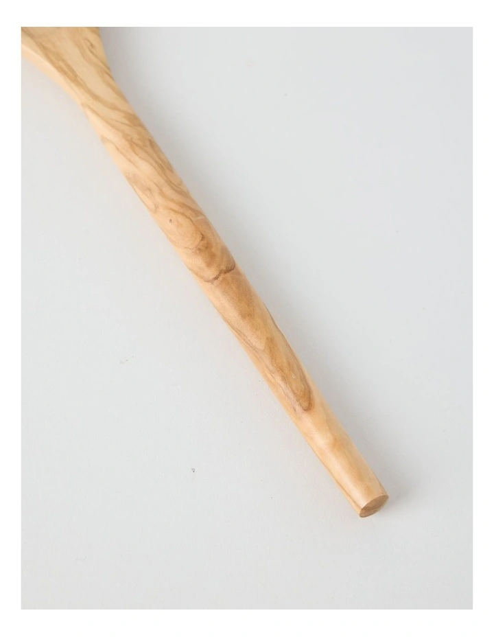 Olive Wood Slotted Spoon image 3