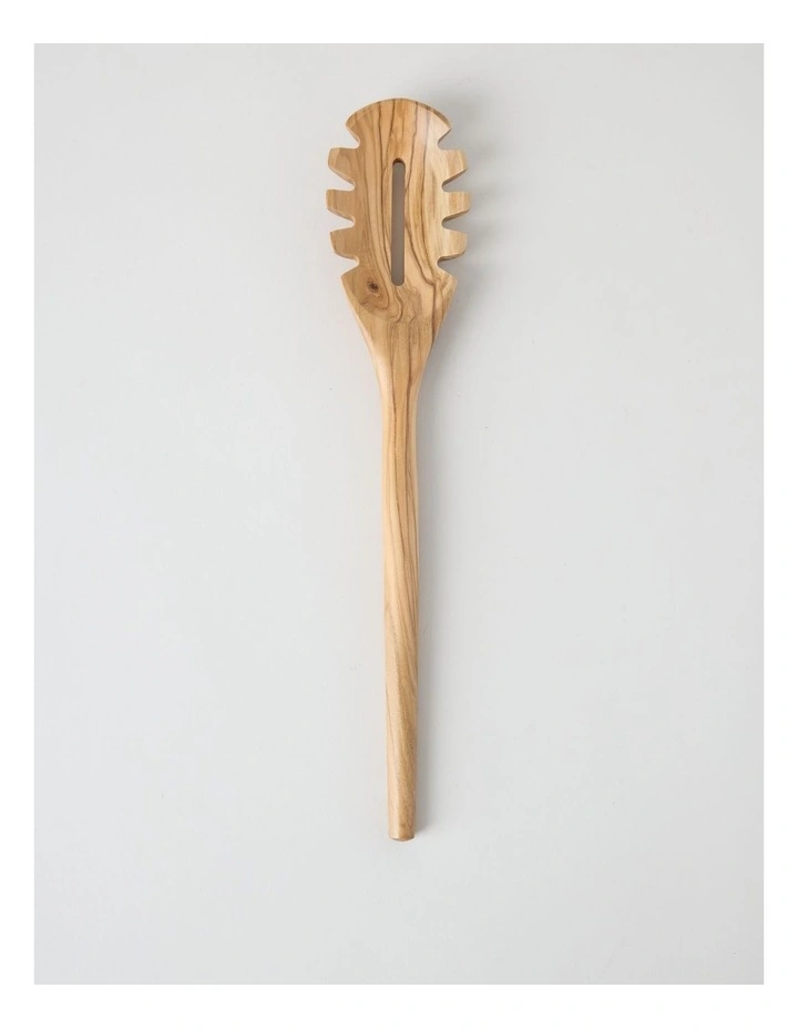 Olive Wood Pasta Server image 1
