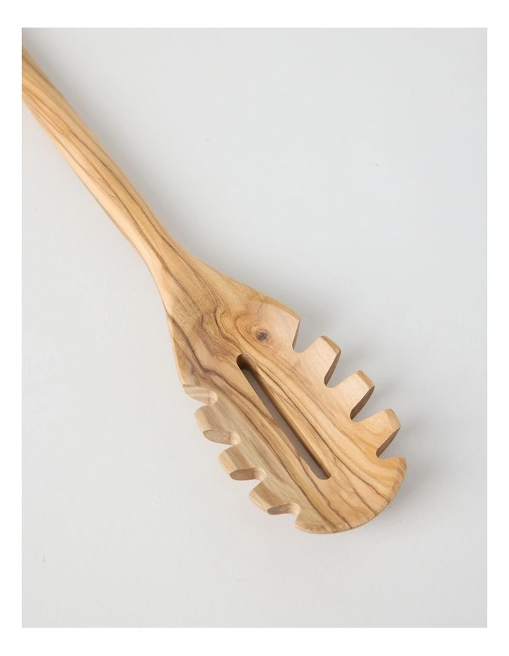 Olive Wood Pasta Server image 2