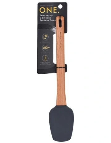 Beechwood,Silicone Spatula Turner in Natural