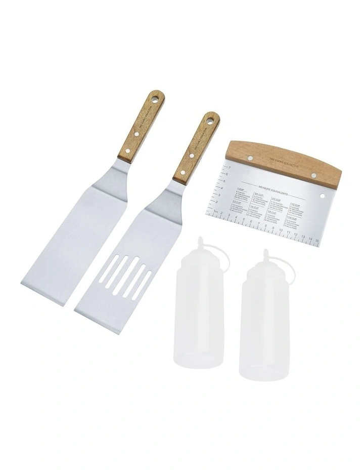 5 Piece BBQ & Grill Set in Silver image 1