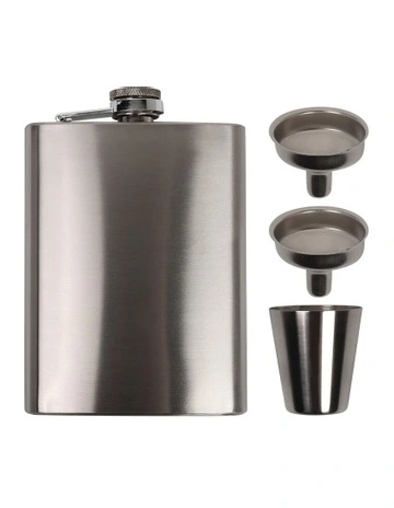 Hip Flask Book Gift Set