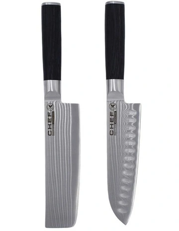Miyamoto Set of 2 Asian Knife Silver