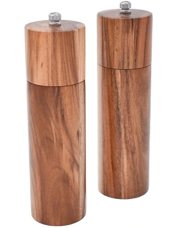 Acacia Salt & Pepper Mill Set in Brown