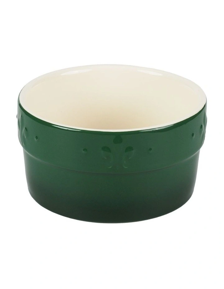 Fleur de Lis Ramekins Set of 4 Green image 2