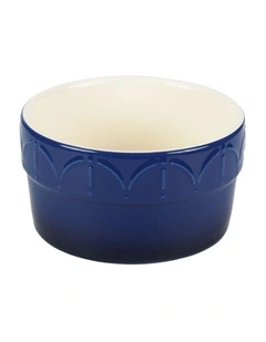 Fleur de Lis Ramekin Set of 4 Blue