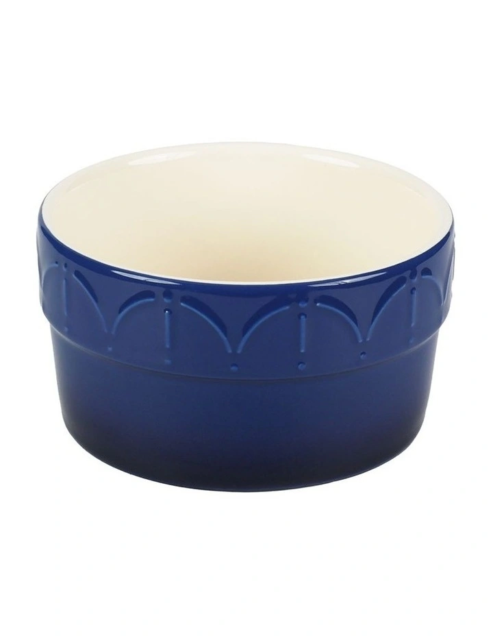 Fleur de Lis Ramekin Set of 4 Blue image 1