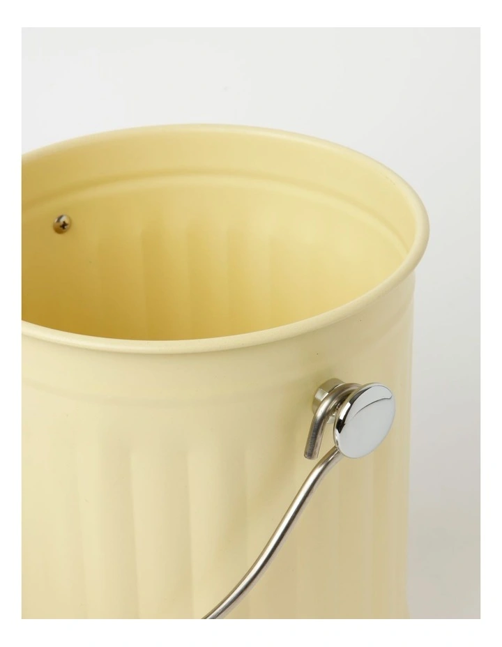 Stainless Steel Compost Bin 5L in Wax Yellow image 4