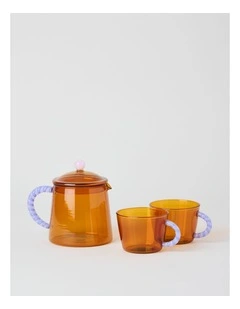 Tea Pot and Tea Glass Set