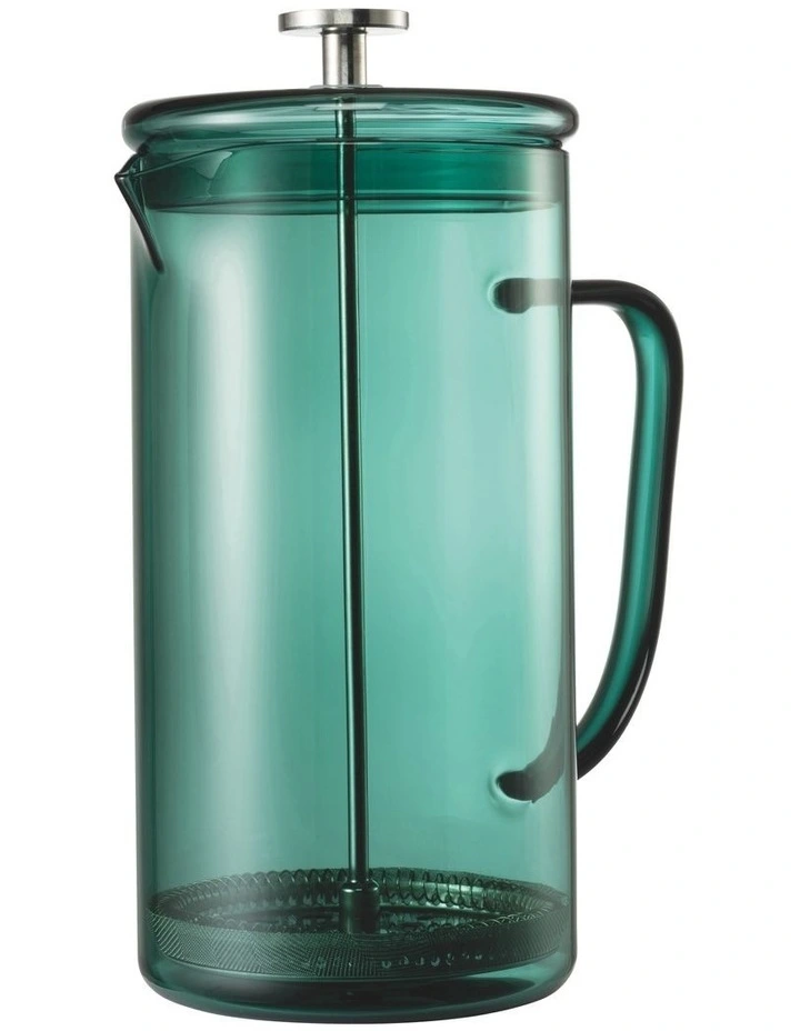 Glass Coffee Press 1L in Green image 1