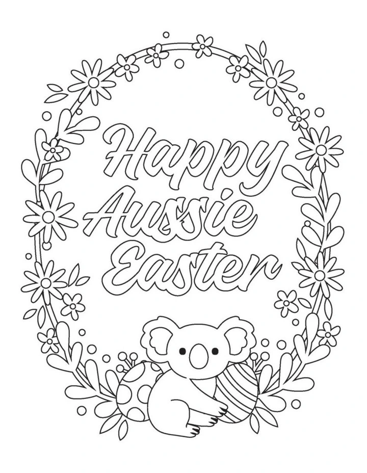 Easter Down Under Colouring Book image 2