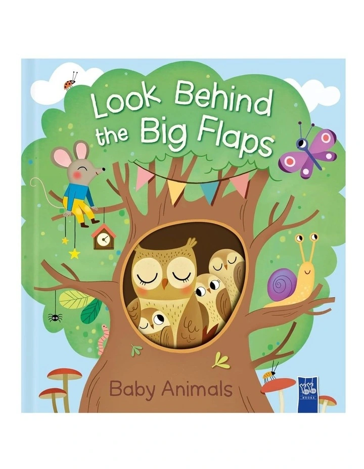 LOOK BEHIND THE BIG FLAPS: BABY ANIMALS by YOYO Books image 1