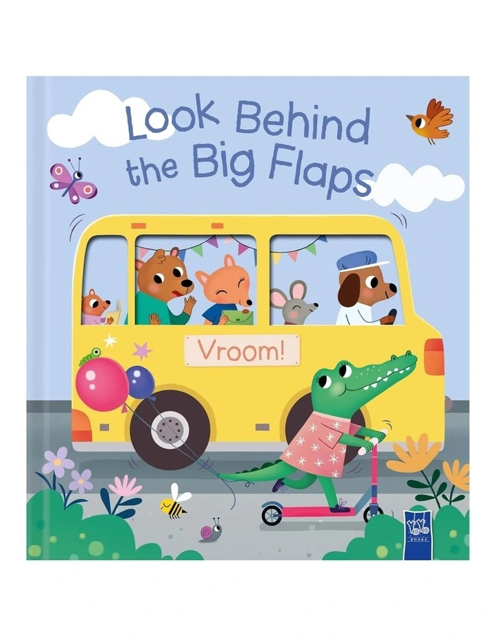 LOOK BEHIND THE BIG FLAPS: VROOM by YOYO Books image 1