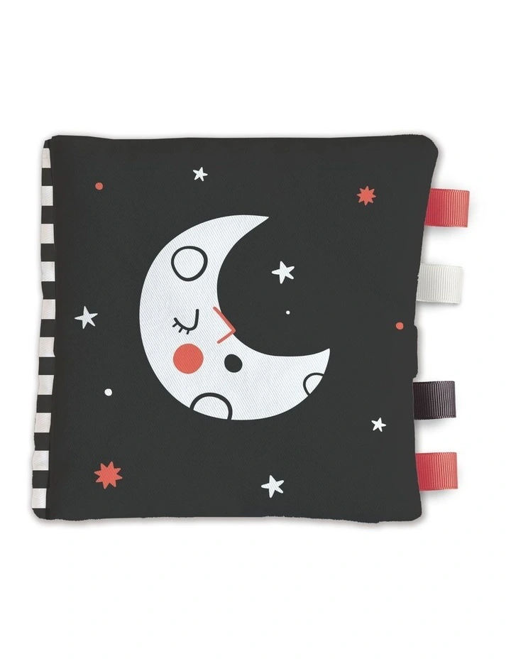 BABY'S SOFT BOOK - BLACK, WHITE & RED: LITTLE MOON by YOYO Books image 1