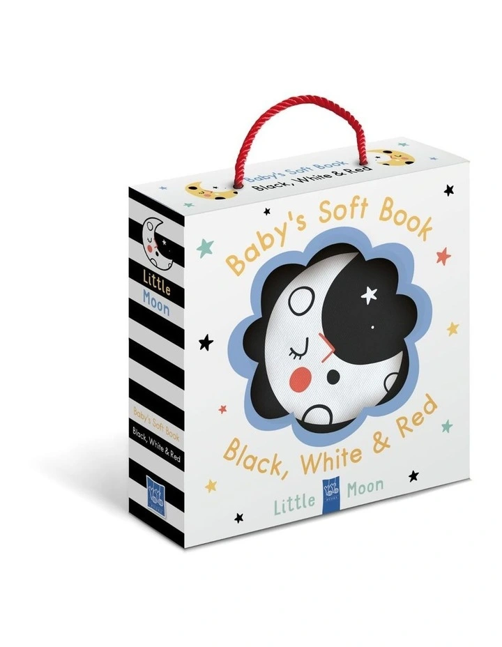 BABY'S SOFT BOOK - BLACK, WHITE & RED: LITTLE MOON by YOYO Books image 3