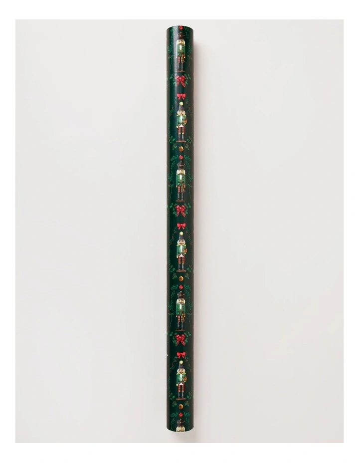 Heirloom Christmas Nutcracker Wrap 5m in Green image 1