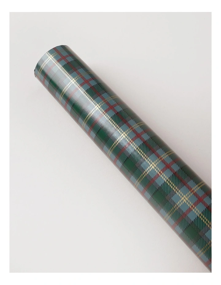 Heirloom Christmas Tartan Wrap 5m in Green image 2