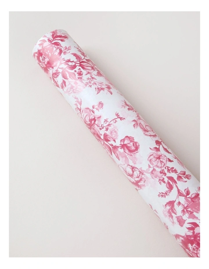 Luxe Christmas Toile Wrap 5m in Pink image 2