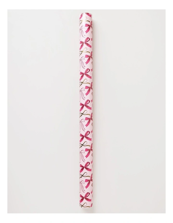 Luxe Christmas Bows and Ribbon Wrap 5m in Pink image 1
