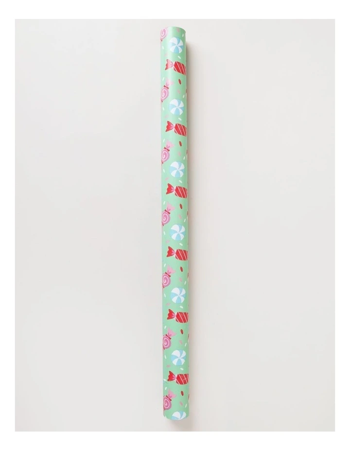 Candyland Christmas Sweets and Lolly Wrap 5m in Mint image 1