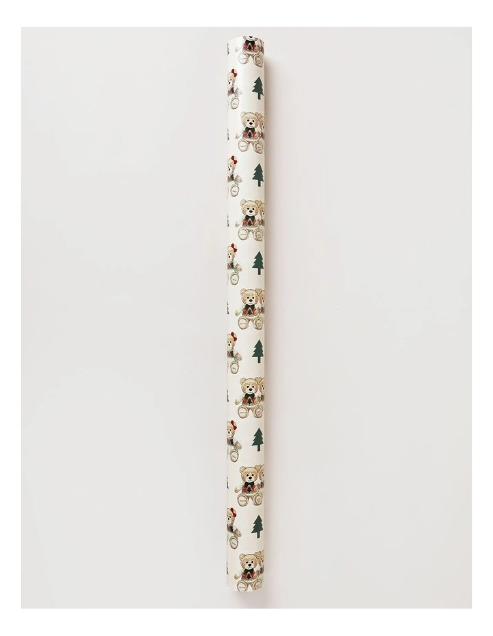 Heirloom Christmas Bears Wrap 5m in Cream image 1
